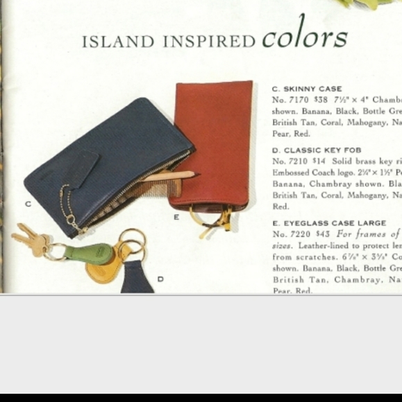 VINTAGE COACH SKINNY COSMETIC BAG - Picture 11 of 17